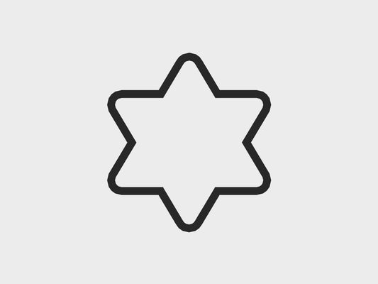 Hanukkah Star of David Cookie Cutter Files