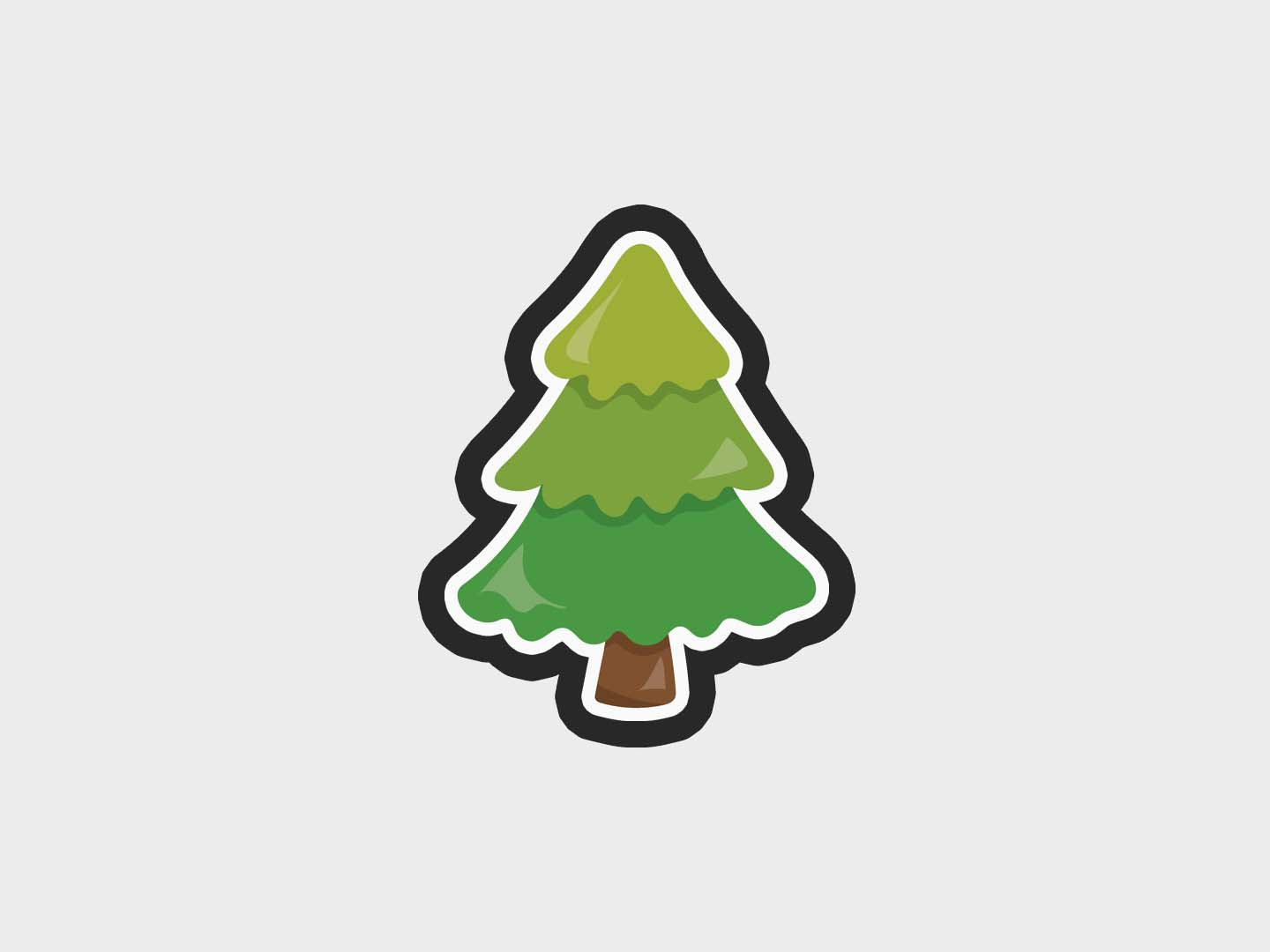 Camping Kids Tree Pine Cookie Cutter Files