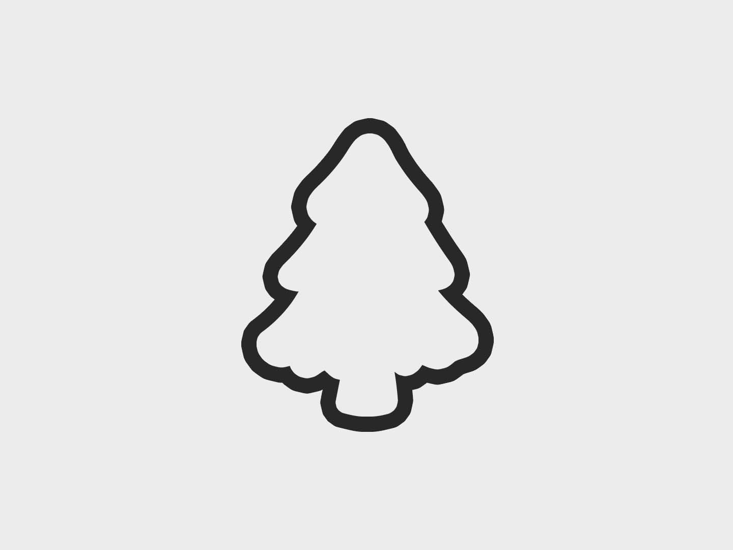 Camping Kids Tree Pine Cookie Cutter Files