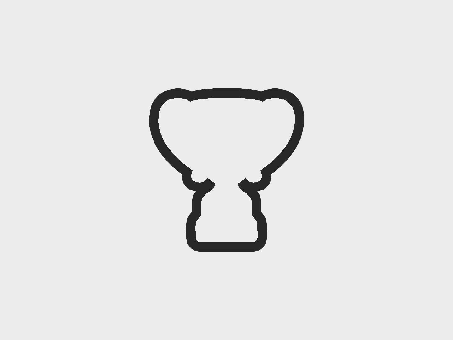 Super Bowl Party Trophy Cookie Cutter Files